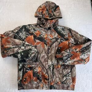 Outfitters Ridge Vintage Hooded Jacket 3D Camo camouflage Youth sz XXL 20 Bomber